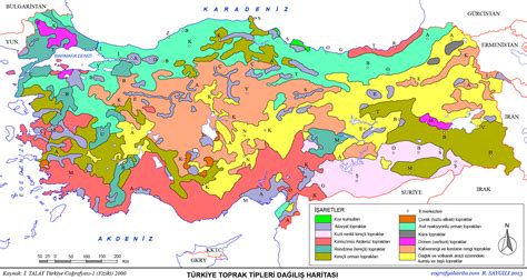 türkiye haritası toprak tipleri